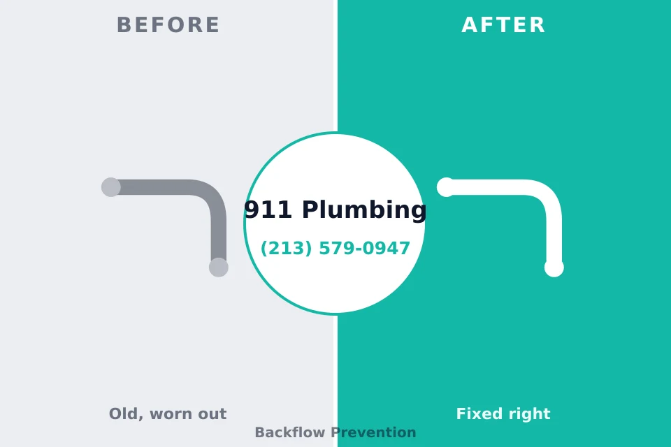 Before and after: plumbing repair Pleasant Hills, PA